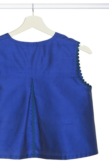 back detail of silk shantung woman top handmade in Florence