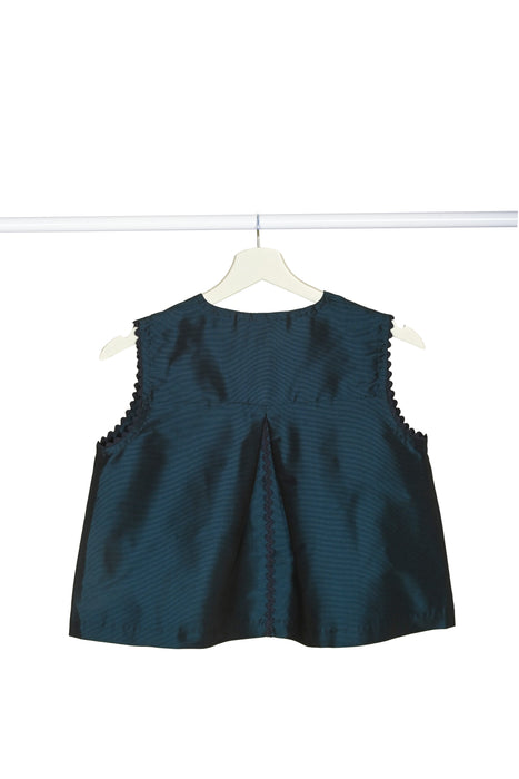 back of woman's silk taffeta top handmade in Florence