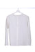 back side small weave cellular cotton woman round collar shirt handmade in Florence 