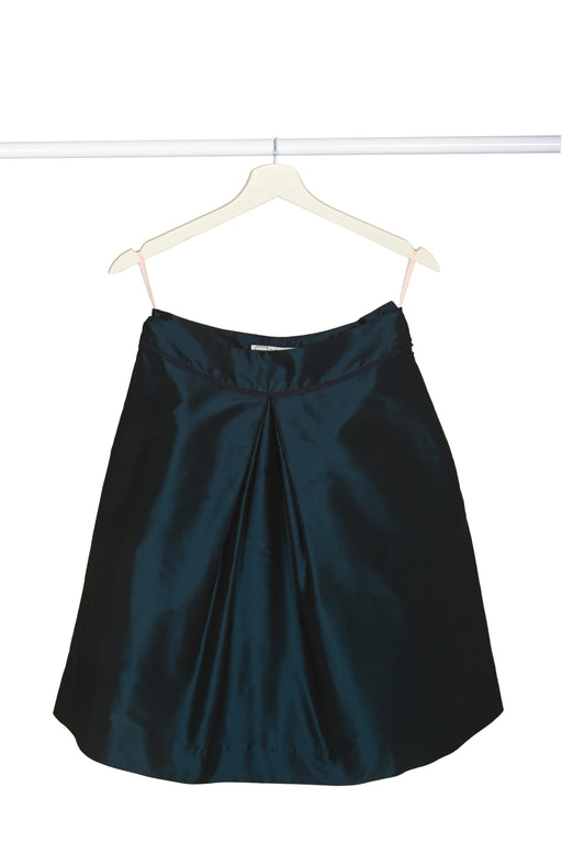 flared silk taffetà woman longuette skirt handmade in Florence 
