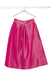 flared silk taffeta midi woman skirt handmade in Florence - back
