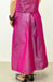flared silk taffeta midi woman skirt handmade in florence - back detail