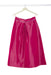 flared silk taffeta midi woman skirt handmade in Florence - front