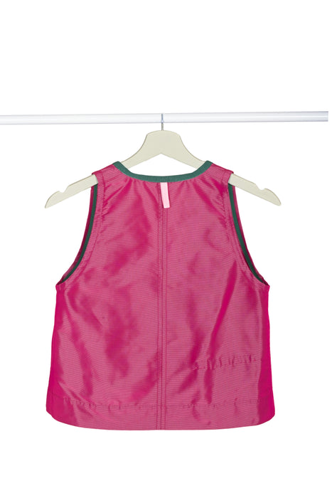 second version back of reversible silk taffetà woman top handmade in Florence 