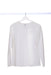 small weave cellular cotton woman  round collar shirt handmade in Florence 