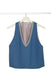 v-neck wool crepe woman  top handmade in Florence 