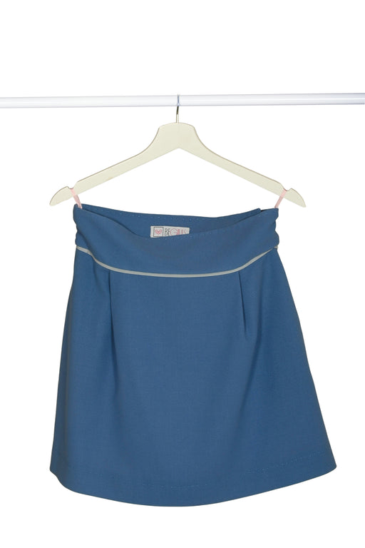 wool crepe woman mini skirt handmade in Florence 